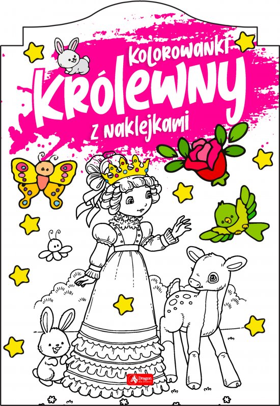 Kr�lewny. Kolorowanka z naklejkami