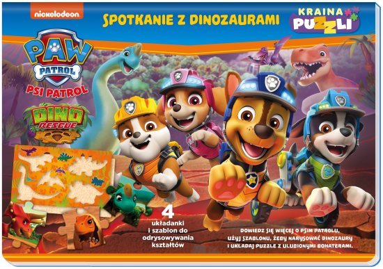 Psi Patrol. Kraina puzzli. Spotkanie z dinzaurami