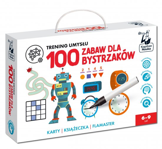 100 zabaw dla bystrzak�w. Trening umys�u. Kapitan Nauka