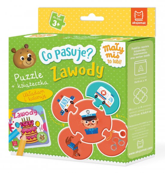 Co pasuje? Zawody. Puzzle + ksi��eczka