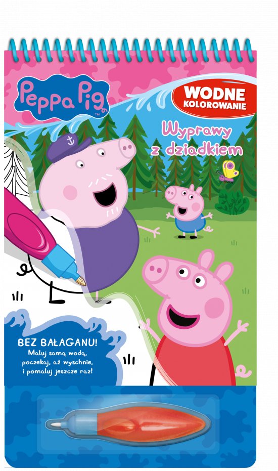 Peppa Pig. Wodne kolorowanie. Wyprawy z dziadkiem