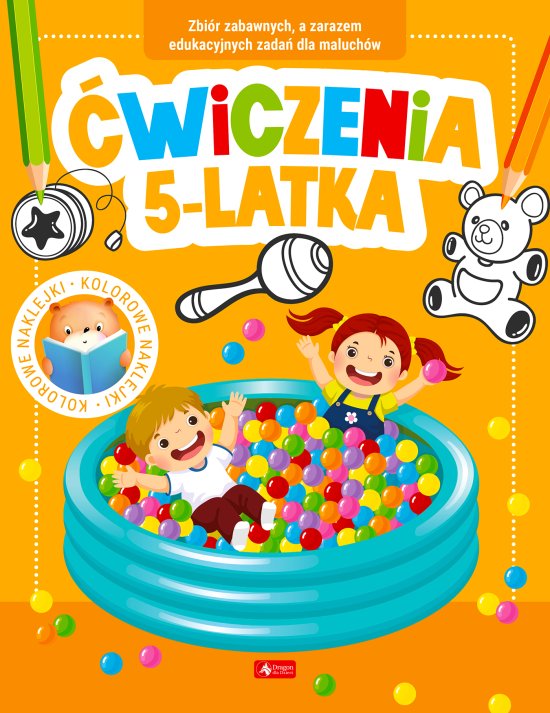 �wiczenia 5-latka z naklejkami