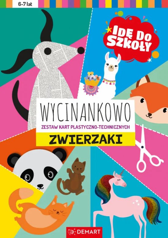 Id� do szko�y. Wycinankowo. Zwierzaki