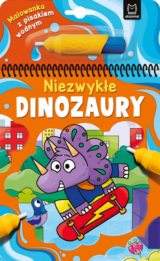 Malowanka z pisakiem wodnym. Niezwyk�e dinozaury
