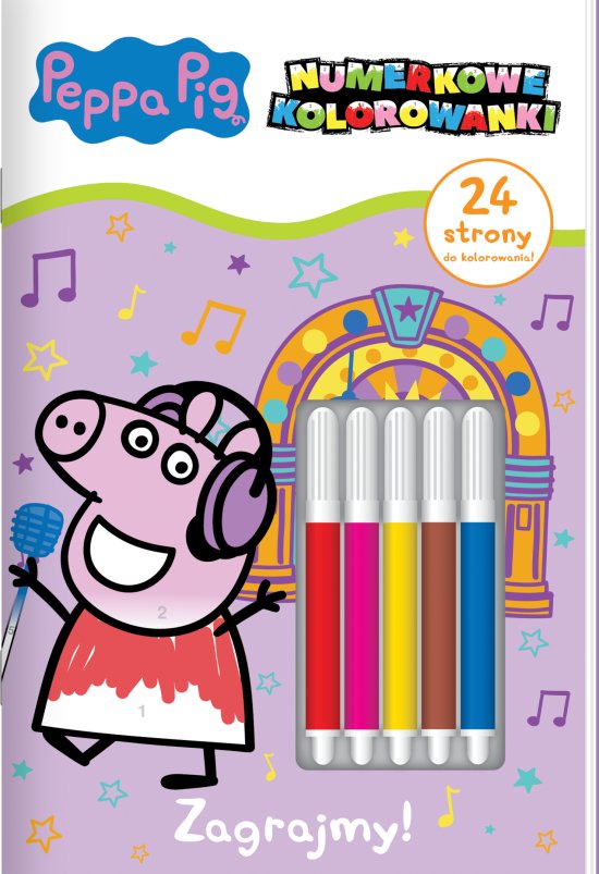 Peppa Pig. Numerkowe kolorowanki cz. 4 Zagrajmy!