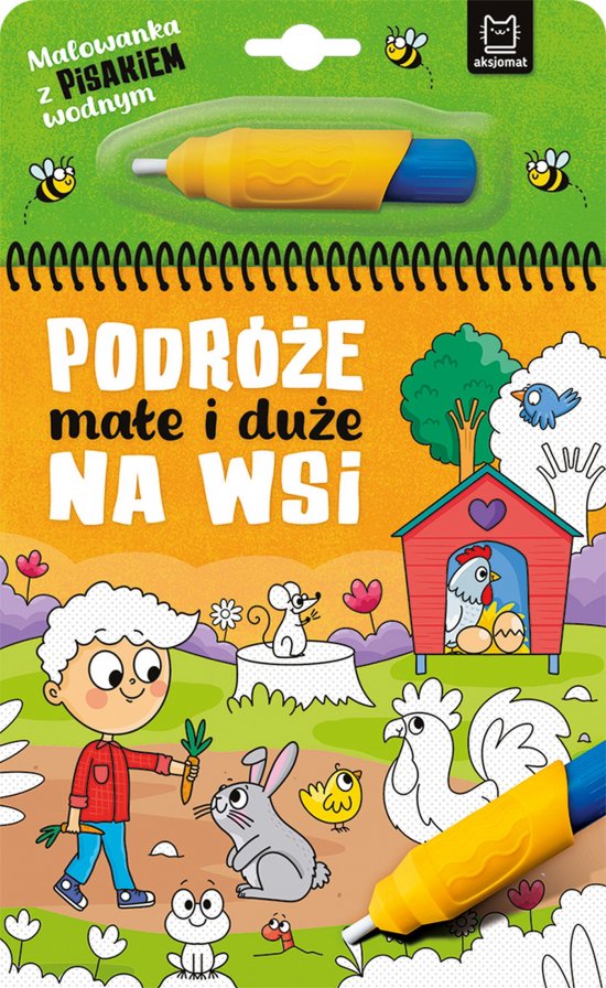 Malowanka z pisakiem wodnym. Podr�e ma�e i du�e. Na wsi