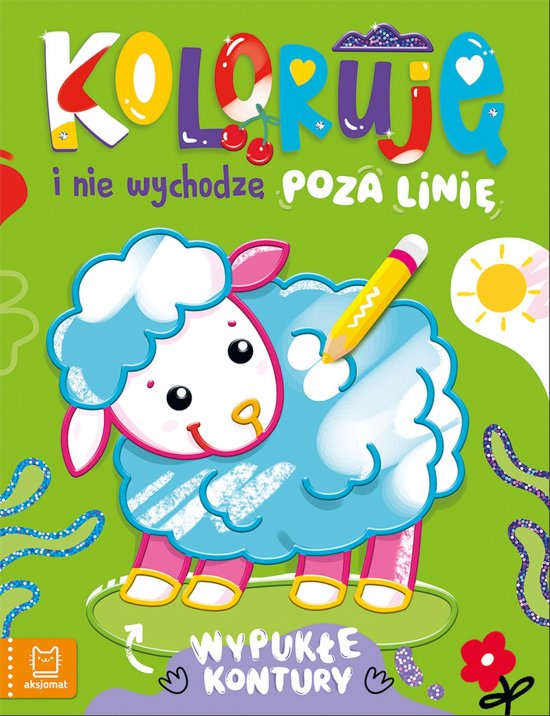 Koloruj� i nie wychodz� poza lini� - z owieczk�. Wypuk�e kontury