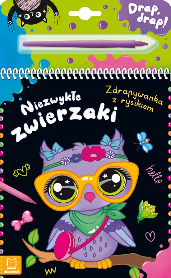 Niezwyk�e zwierzaki. Zdrapywanka z rysikiem