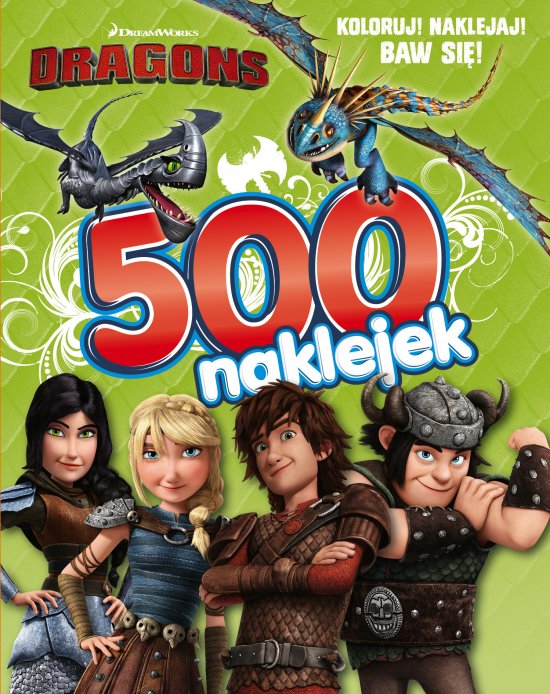 Dragons 500 naklejek