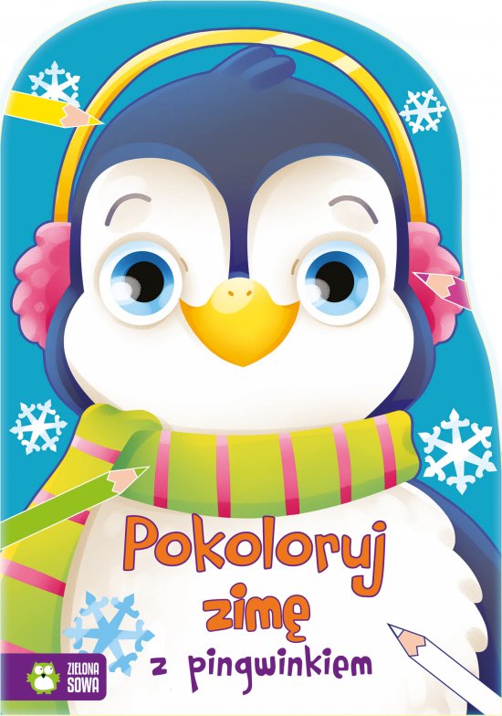 Pokoloruj zim� z pingwinkiem