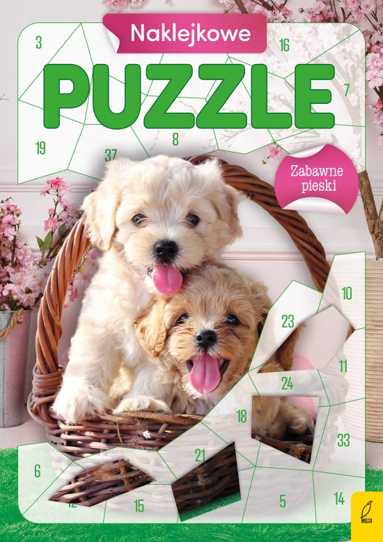 Naklejkowe puzzle. Zabawne pieski