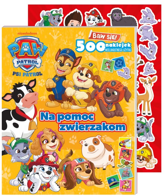 Psi Patrol. Baw si�! 500 naklejek. Na pomoc zwierzakom
