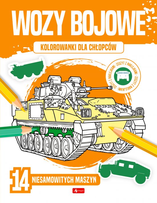 Kolorowanki dla ch�opc�w. Wozy bojowe