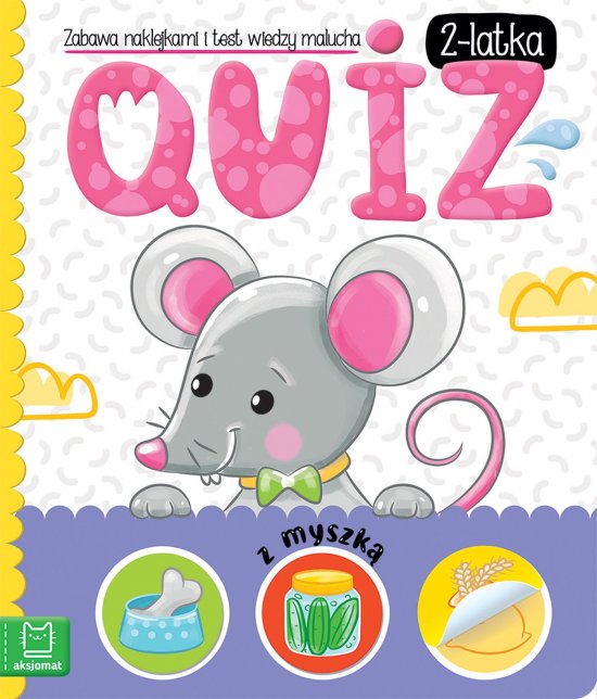 Quiz 2-latka z myszk�. Zabawa naklejkami i test wiedzy malucha