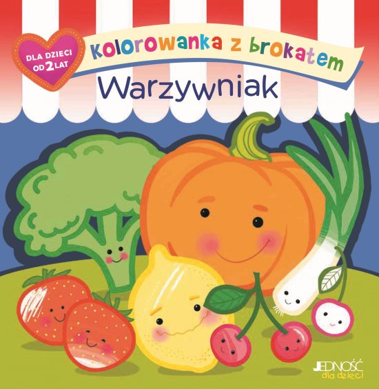 Kolorowanka z brokatem. Warzywniak