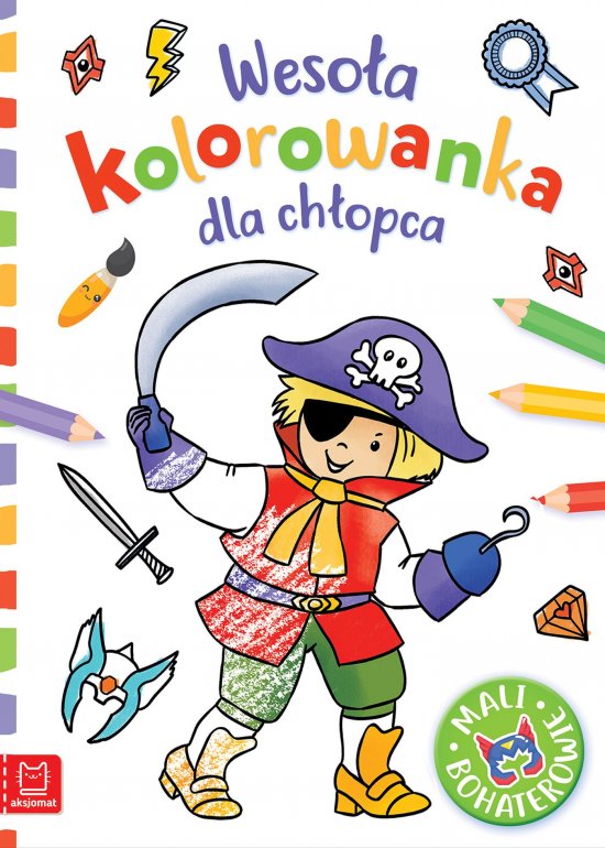 Weso�a kolorowanka dla ch�opca. Mali bohaterowie