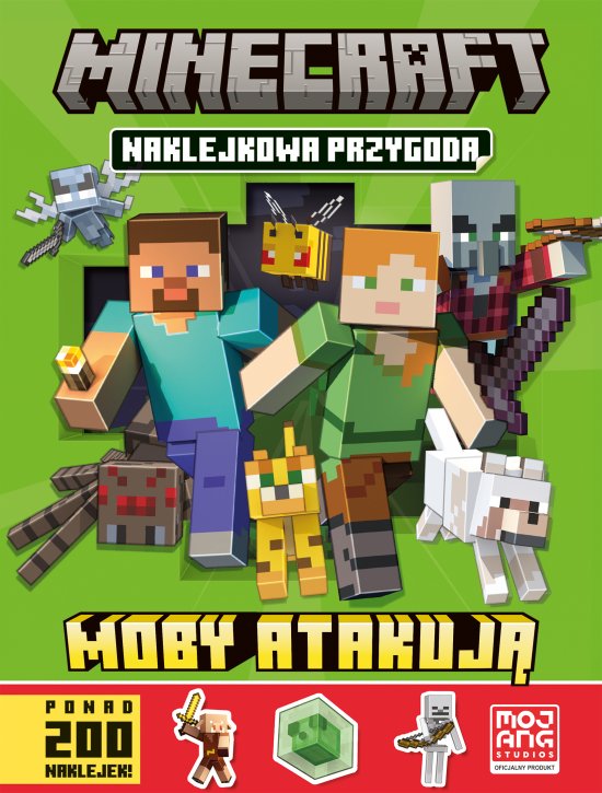 Minecraft. Naklejkowa przygoda. Moby atakuj�