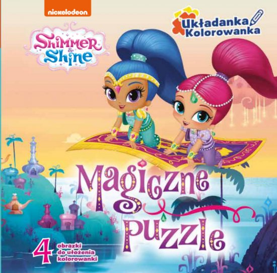 Shimmer & Shine Uk�adanka Kolorowanka Magiczne puzzle