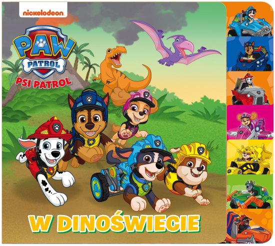 Psi Patrol. Ksi��ka z registrami. W Dino�wiecie