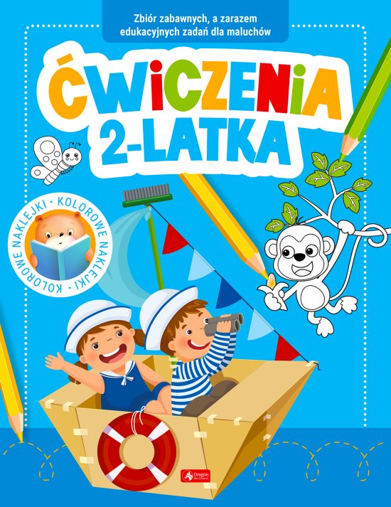 �wiczenia 2-latka z naklejkami