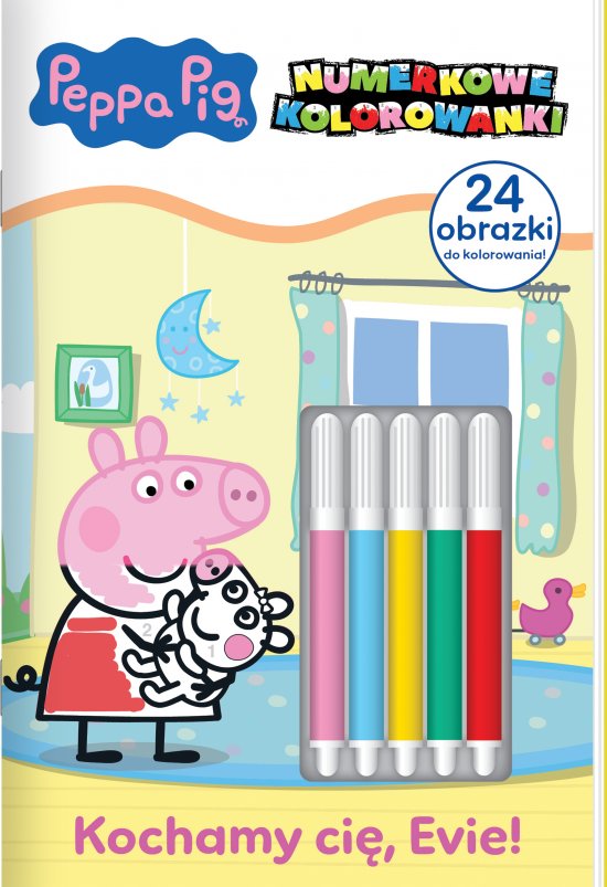 Peppa Pig. Numerkowe Kolorowanki. Kochamy ci�, Evie!