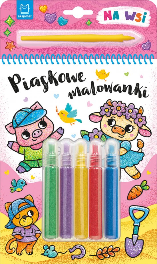 Piaskowe malowanki. Na wsi