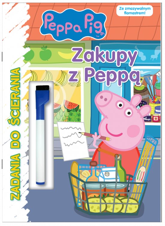 Peppa Pig. Zadania do �cierania. Zakupy z Pepp�!