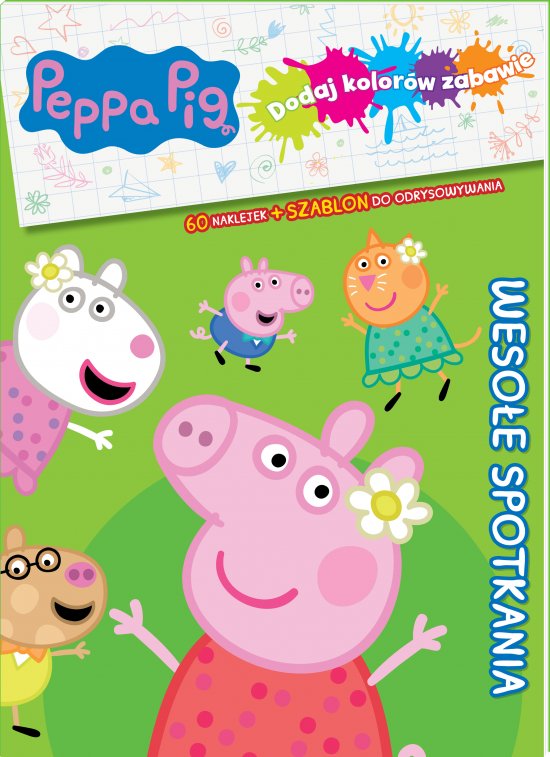 Peppa Pig. Dodaj kolor�w zabawie. Kolorowe przygody