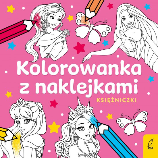 Kolorowanka z naklejkami. Ksi�niczki