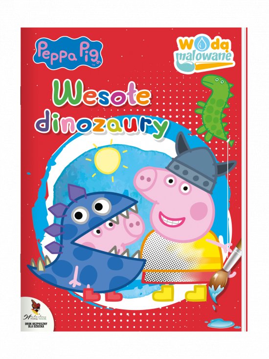 Peppa Pig. Wod� malowane. Weso�e dinozaury
