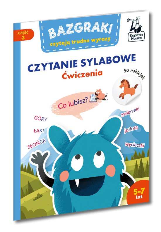 Bazgraki czytaj� trudne wyrazy. Czytanie sylabowe. �wiczenia. Kapitan Nauka