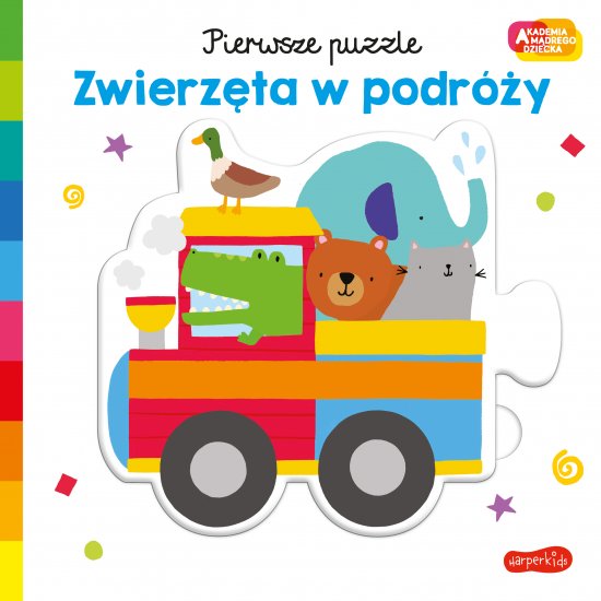 Zwierz�ta w podr�y. Akademia m�drego dziecka. Pierwsze puzzle