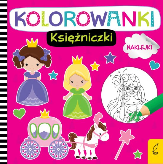 Kolorowanki z naklejkami. Ksi�niczki