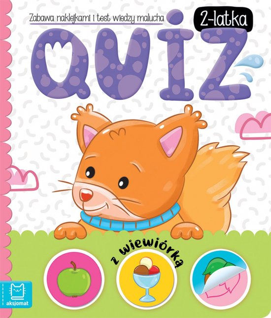 Quiz 2-latka z wiewi�rk�. Zabawa naklejkami i test wiedzy malucha