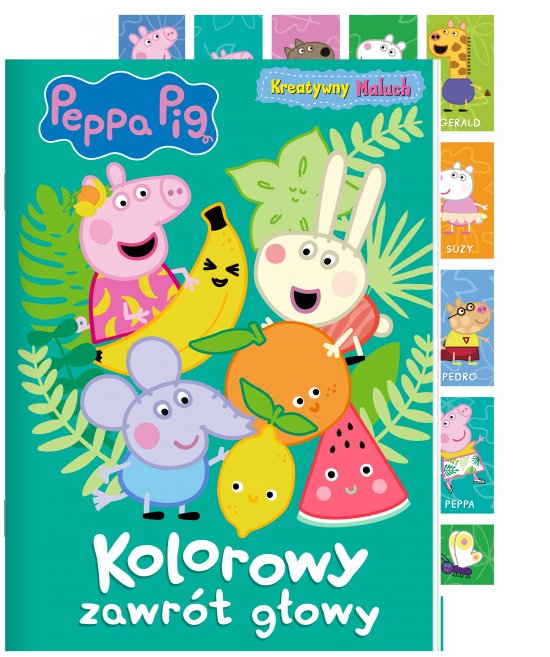 Peppa Pig. Kreatywny maluch. Kolorowy zawr�t g�owy