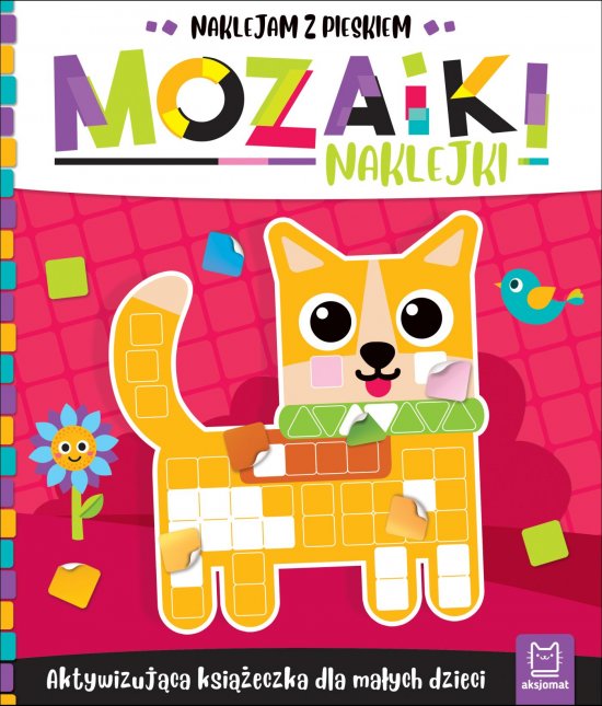 Mozaiki naklejki. Aktywizuj�ca ksi��eczka dla ma�ych dzieci. Naklejam z pieskiem
