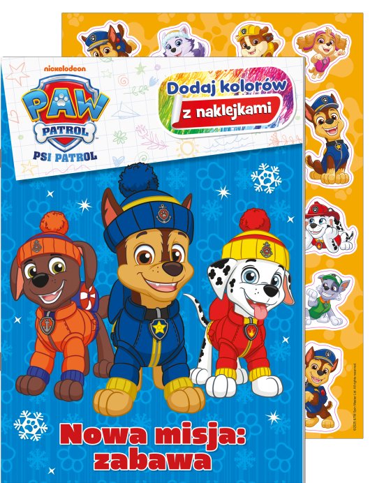 Psi Patrol. Dodaj Kolor�w z naklejkami. Nowa misja: zabawa
