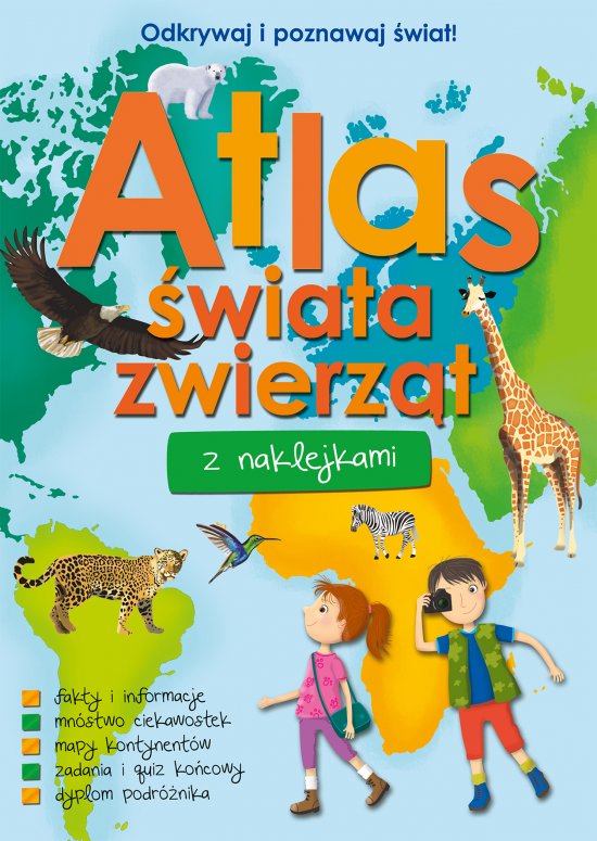 Atlas �wiata zwierz�t z naklejkami