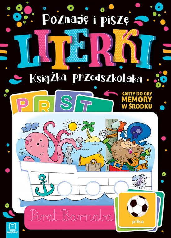 Poznaj� i pisz� literki. Ksi��ka przedszkolaka. Karty do gry memory w �rodku
