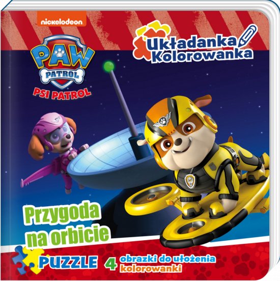 Psi Patrol Uk�adanka Kolorowanka Przygoda na orbicie