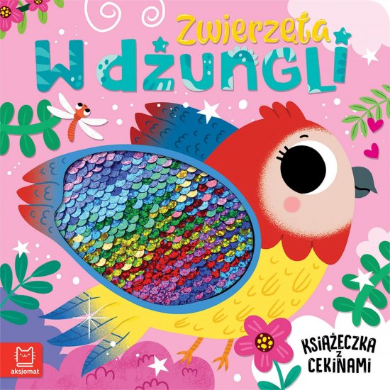 Zwierz�ta w d�ungli. Ksi��eczka z cekinami