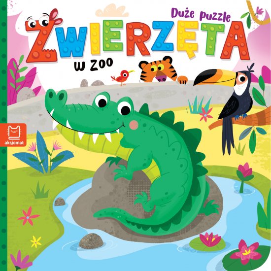 Zwierz�ta w zoo. Du�e puzzle