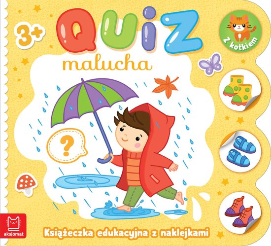 Quiz malucha. Ksi��eczka edukacyjna z naklejkami z kotkiem 3+