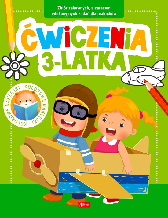 �wiczenia 3-latka z naklejkami