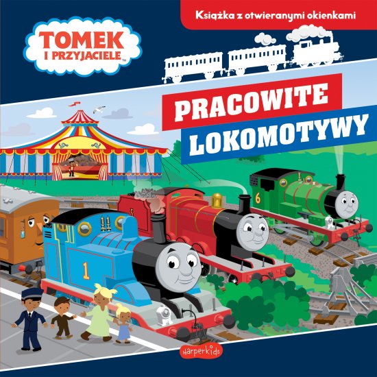 Pracowite lokomotywy. Tomek i przyjaciele. Ksi��ka z otwieranymi okienkami