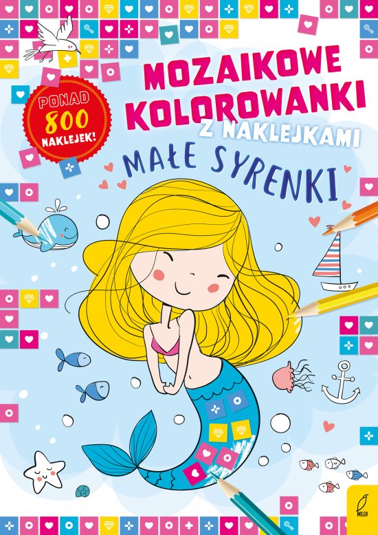 Mozaikowe kolorowanki. Ma�e syrenki