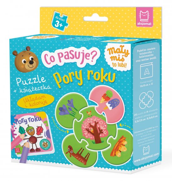 Co pasuje? Pory roku. Puzzle + ksi��eczka