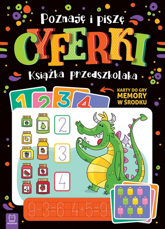 Poznaj� i pisz� cyferki. Ksi��ka przedszkolaka. Karty do gry memory w �rodku