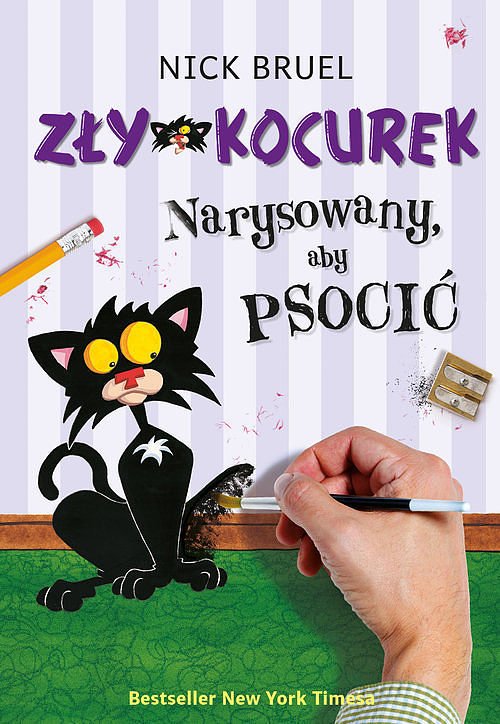 Z�y Kocurek Narysowany aby psoci�