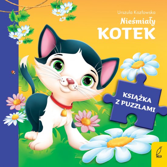 Ksi��ka z puzzlami. Nie�mia�y kotek